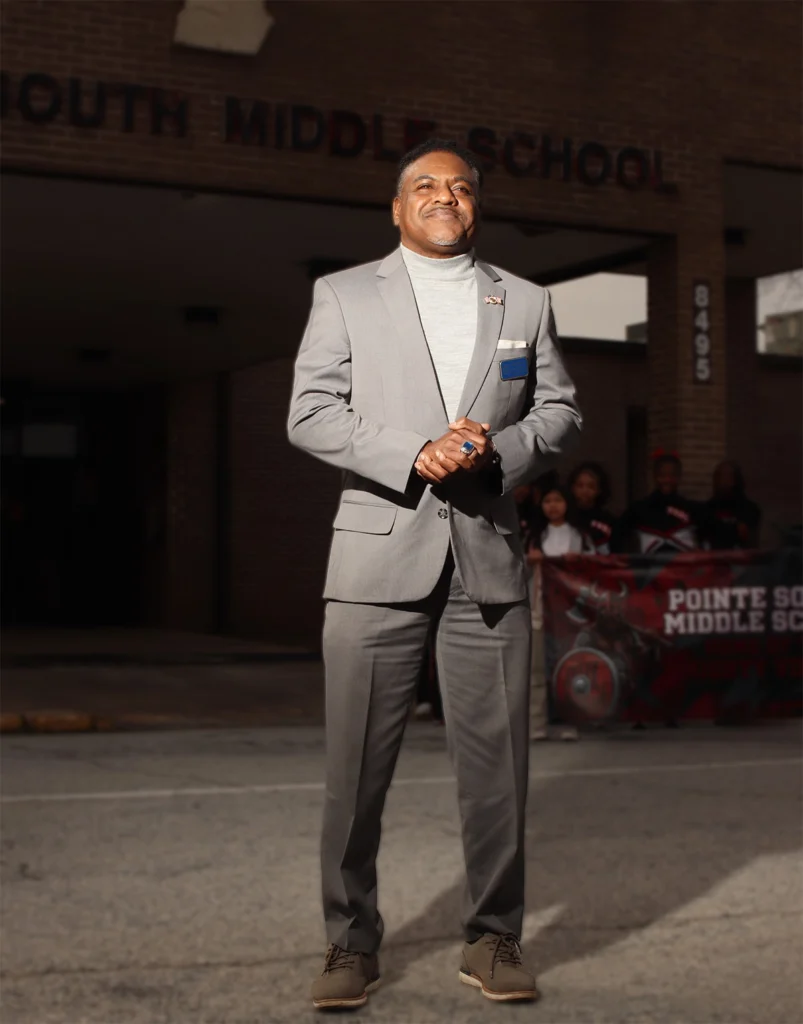 Dr. Anthony Smith, Doing his final visits after retiring from the position of Superintendent.