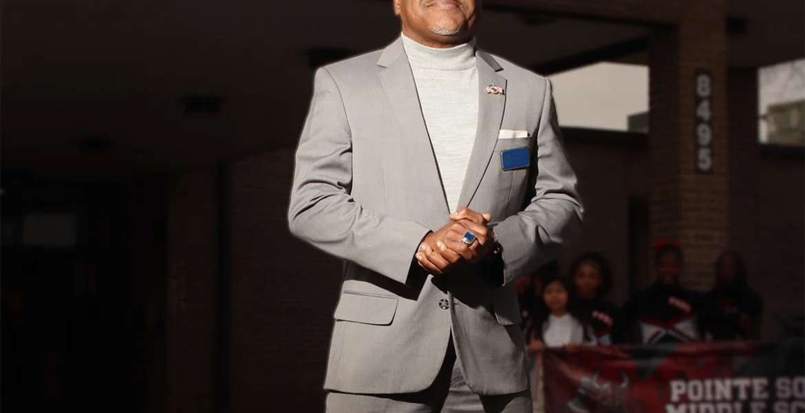 Dr. Anthony Smith, Doing his final visits after retiring from the position of Superintendent.