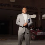 Dr. Anthony Smith, Doing his final visits after retiring from the position of Superintendent.