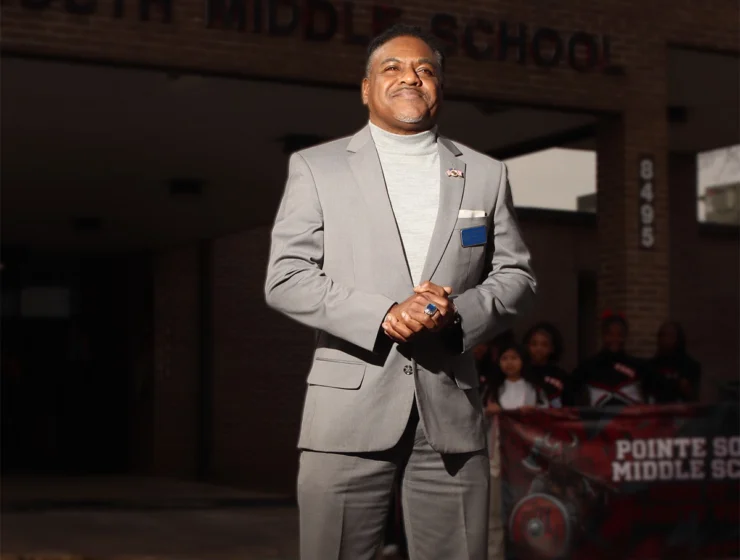 Dr. Anthony Smith, Doing his final visits after retiring from the position of Superintendent.